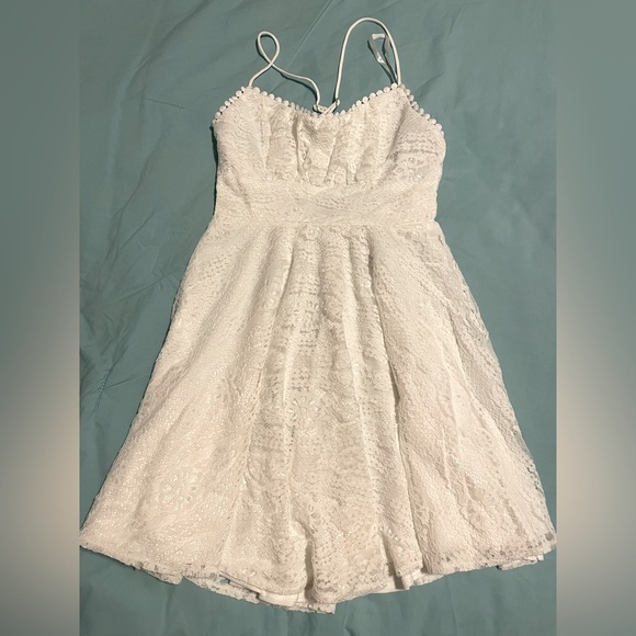 Hello Molly Dresses & Skirts - Hello Molly Ivory Lace Baby Doll Dress